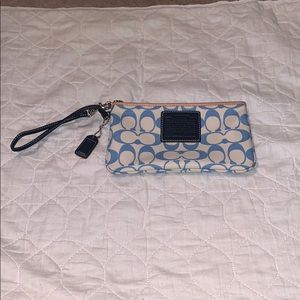 Coach signature wristlet